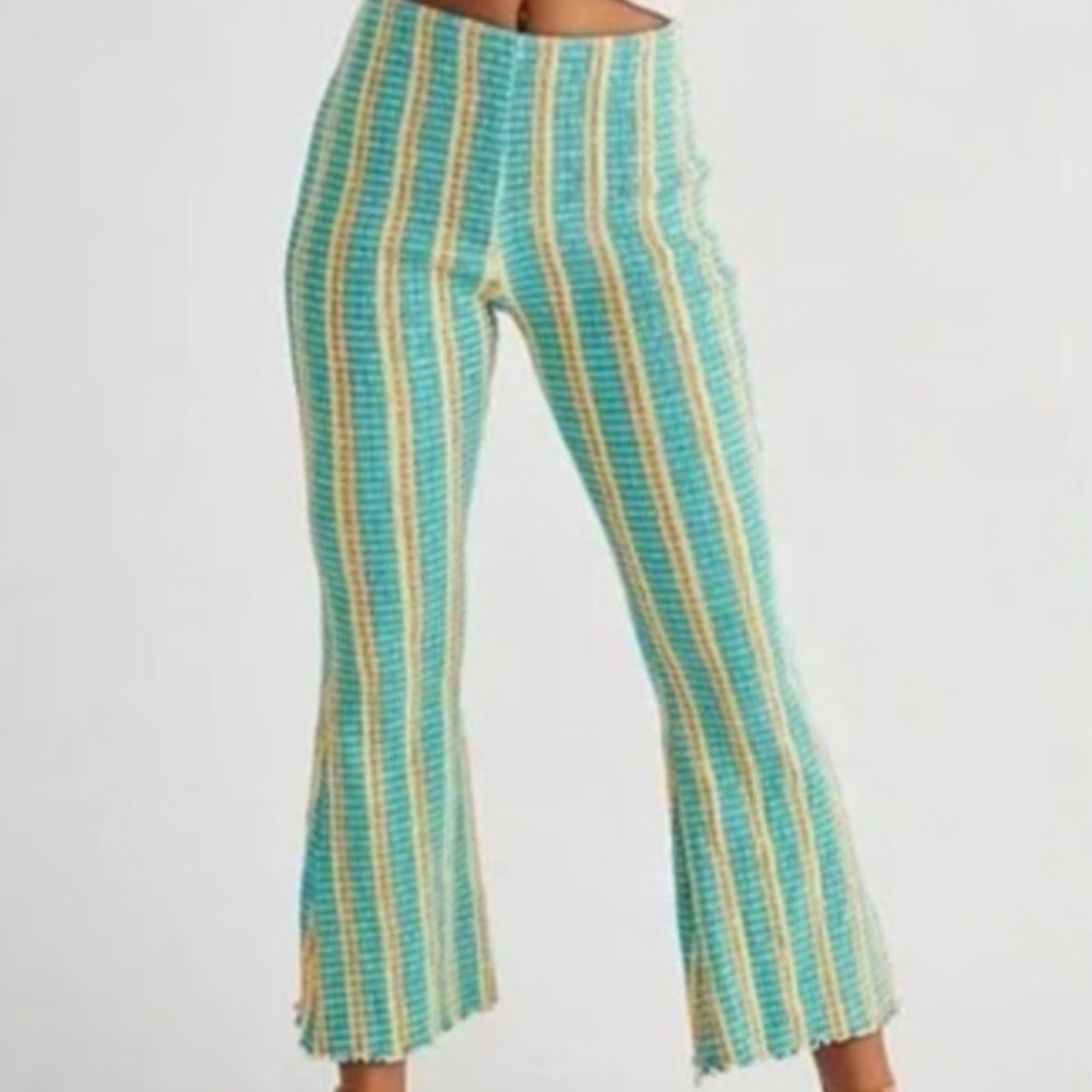 Free People Fine Line Slim Pants Size S BWT